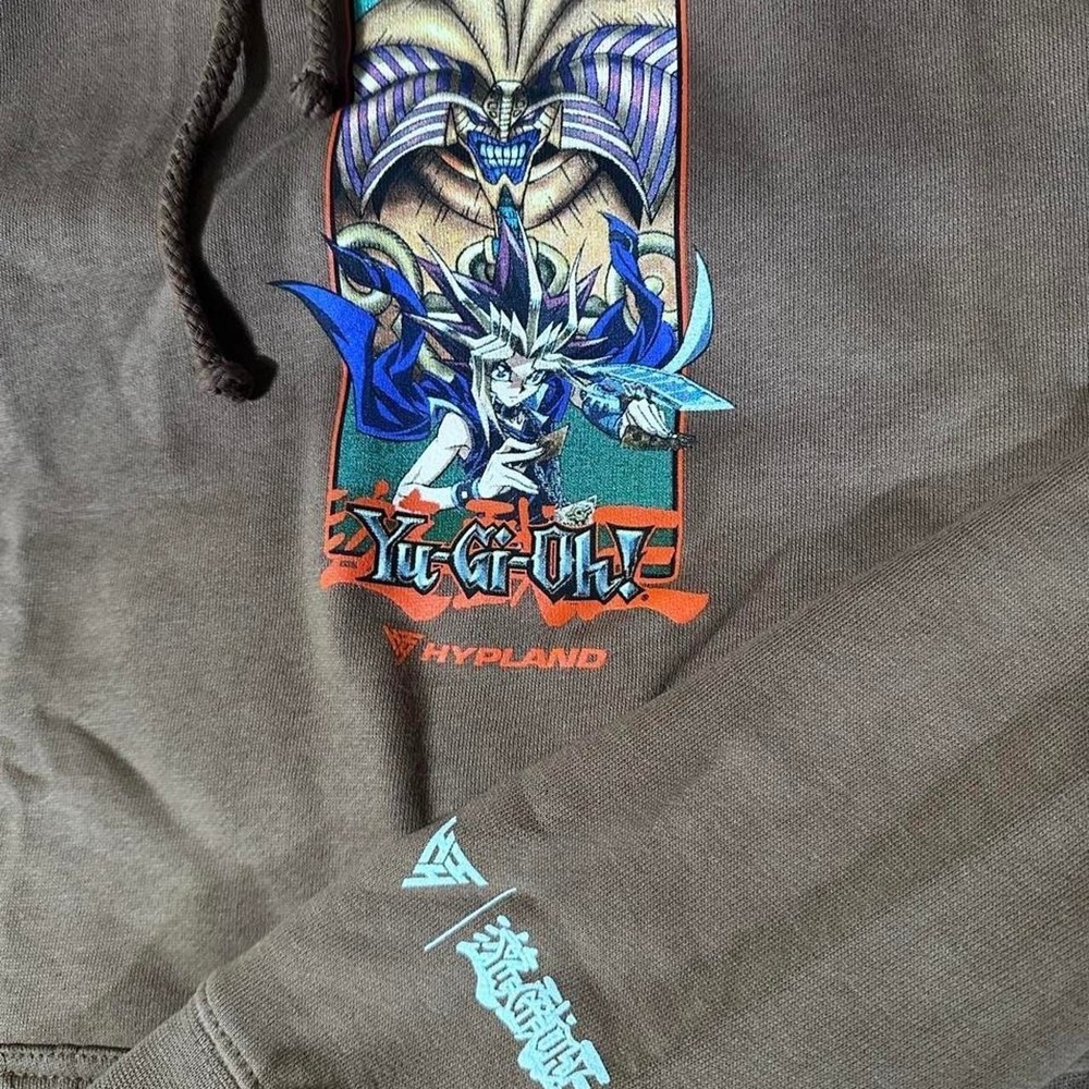 Hypland Yu-Gi-Oh Yami Yugi Exodia Hoodie Brown Anime Streetwear Small